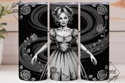 Gothic Zombie 20oz Tumbler Wrap Sublimation sassyprint 