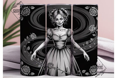 Gothic Zombie 20oz Tumbler Wrap Sublimation sassyprint 
