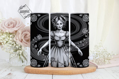 Gothic Zombie 20oz Tumbler Wrap Sublimation sassyprint 