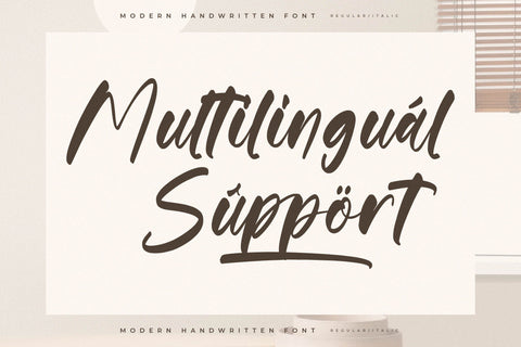 Gouthals Palmetto - Modern Handwritten Font Font Letterena Studios 
