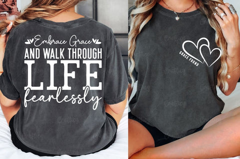Grace found Front and Back SVG T shirt Design SVG Designangry 