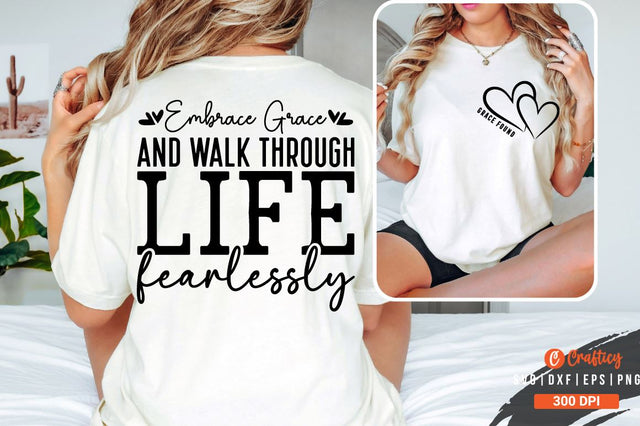 Grace found Front and Back SVG T shirt Design SVG Designangry 