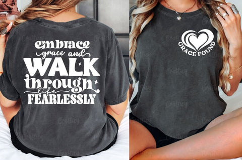 Grace found Front and Back SVG T shirt Design SVG Designangry 