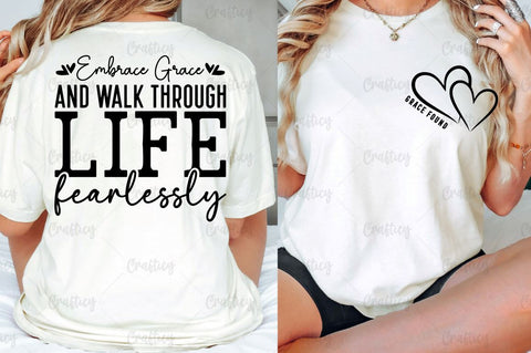 Grace found Front and Back SVG T shirt Design SVG Designangry 