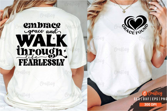 Grace found Front and Back SVG T shirt Design SVG Designangry 