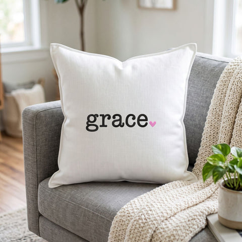 Grace Heart Embroidery Design – Minimalist Christian Faith Word Machine Embroidery File Embroidery/Applique DESIGNS PatternFeed8 