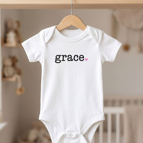 Grace Heart Embroidery Design – Minimalist Christian Faith Word Machine Embroidery File Embroidery/Applique DESIGNS PatternFeed8 