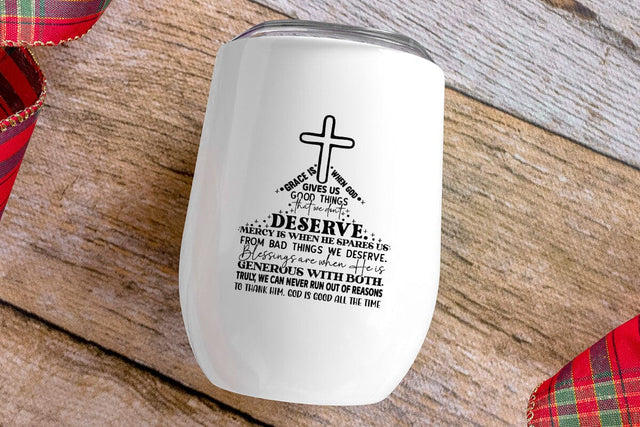 Grace is when God gives us SVG Angelina750 