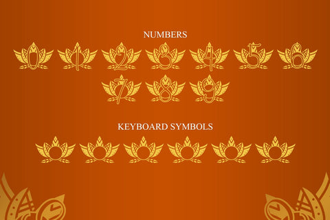 Grace Lotus Mandala Monogram Font Dm Letter Studio 