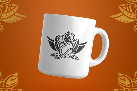 Grace Lotus Mandala Monogram Font Dm Letter Studio 