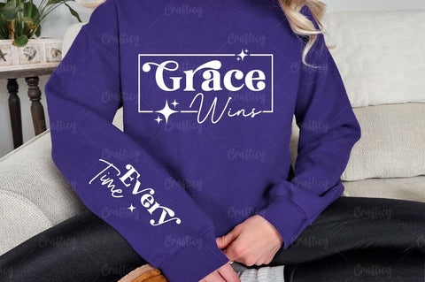 Grace Wins Sleeve SVG Design SVG Designangry 