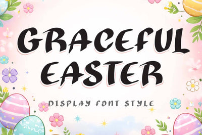 Graceful Easter Font Prasetya Letter 