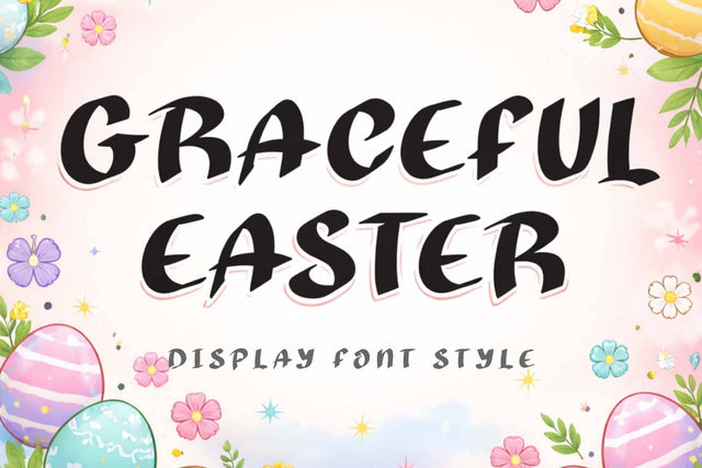 Graceful Easter Font Prasetya Letter 