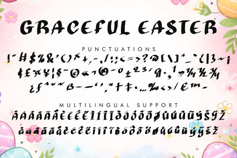 Graceful Easter Font Prasetya Letter 