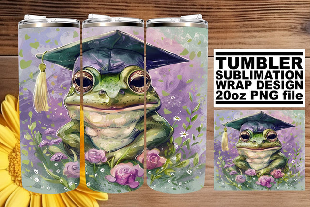 Grad Cap Cuties Tumbler Wrap - 20oz Sublimation School Design Sublimation afrosvg 