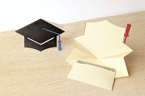 Grad Hat Pop Up Card with Optional Pocket SVG 3D Paper Risa Rocks It 