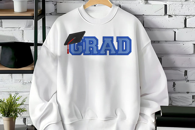 Grad with Cap Applique Embroidery Embroidery/Applique DESIGNS Risa Rocks It 