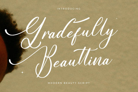 Gradefully Beauttina - Modern Beauty Script Font Letterena Studios 