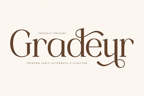 Gradeur - Modern Serif Font Font Storytype Studio 