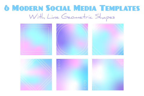Gradient Holographic Square Backgrounds Digital Pattern Rin Green 