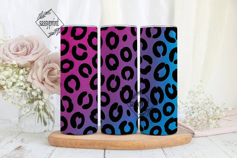 Gradient Leopard Spots 20oz Tumbler Wrap Sublimation sassyprint 