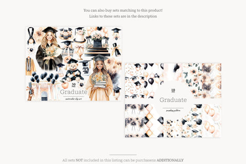 Graduate Paper and Pattern | Graduation Cap and Gown Digital Pattern GlamArtZhanna 