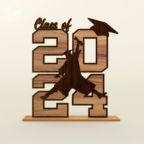 Graduation 2024 Decorative Laser Cut File SVG LaserCutano 
