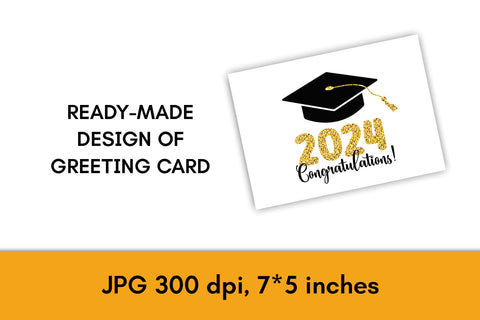Graduation 2024 PNG Sublimation | Academic Cap SVG | Graduation Congrats Greeting Card | T Shirt Glitter Print | Class 2024 SVG AnnaViolet_store 