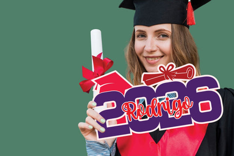 Graduation 2026 Party Name Sign, Graduation Decoration SVG zafrans studio 