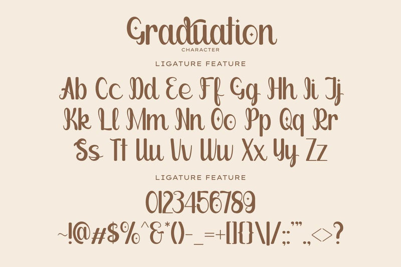 Graduate Font Examples Graduation - Aesthetic Handwritten Font - So Fontsy