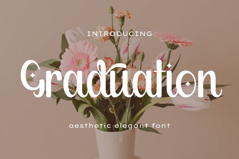 Graduation - Aesthetic Handwritten Font Font Masyafi Studio 