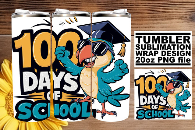 Graduation and Animals Tumbler Wrap 20oz Sublimation afrosvg 