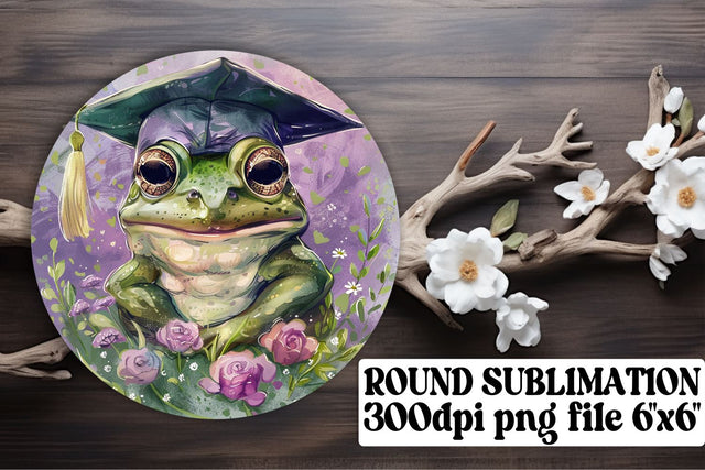 Graduation Animal Circle Sublimation Design keychain Sublimation afrosvg 