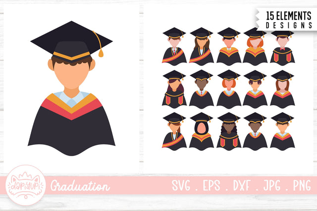Graduation Avatars Bundle SVG dapiyupi store 