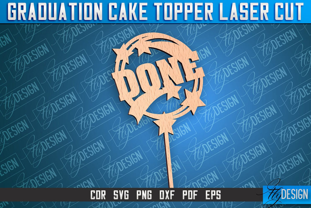 Graduation Cake Topper Laser Cut | Cake Topper Design | CNC File - So ...