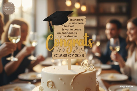 Graduation Cake Toppers SVG Bundle SVG SvgOcean 