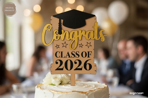 Graduation Cake Toppers SVG Bundle SVG SvgOcean 
