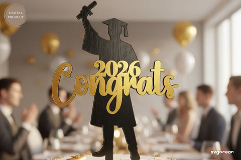 Graduation Cake Toppers SVG Bundle SVG SvgOcean 