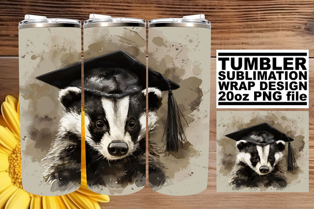 Graduation Cap Animal Friends Tumbler - 20oz Sublimation Design Sublimation afrosvg 