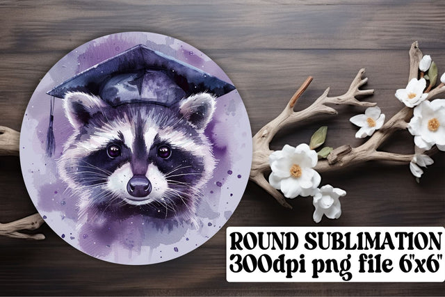 Graduation Cap Circle Animal Clipart PNG keychain Sublimation afrosvg 