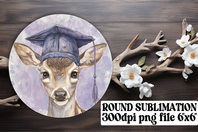 Graduation Cap Circle Wildlife Sublimation keychain Sublimation afrosvg 