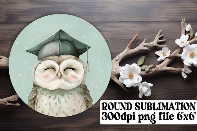 Graduation Cap Zoo Animals Circle Sublimation Design keychain Sublimation afrosvg 