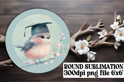 Graduation Cap Zoo Circle Animals Design keychain Sublimation afrosvg 