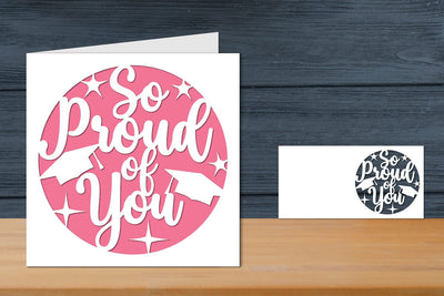 Graduation Card, So proud of you SVG zafrans studio 
