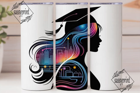 Graduation City Lights 20oz Tumbler Sublimation sassyprint 