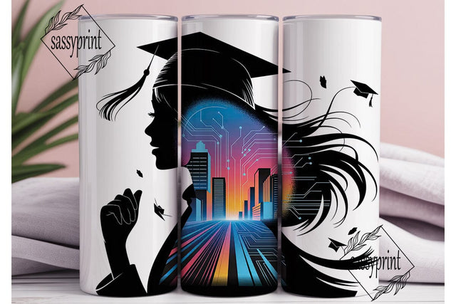 Graduation City Lights 20oz Tumbler Sublimation sassyprint 