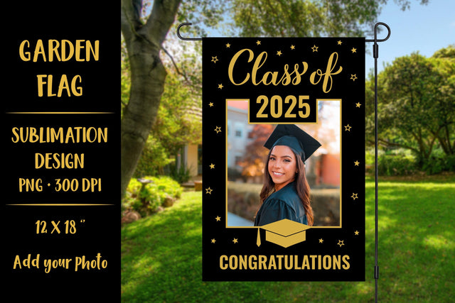 Graduation Class of 2025 Garden flag sublimation design 05 Sublimation LaBelezoka 