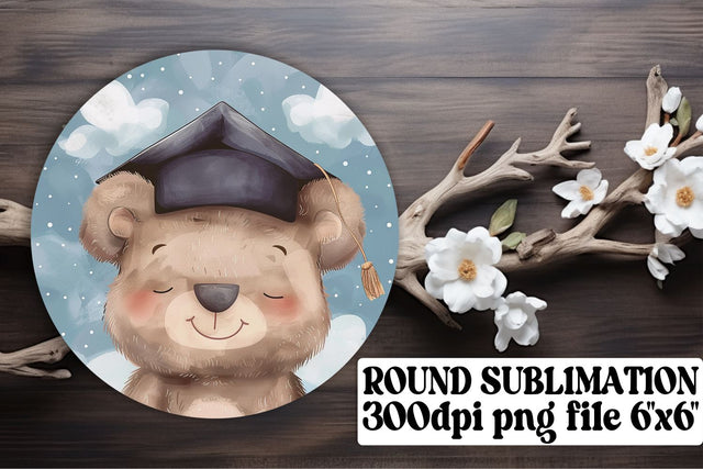 Graduation Day Animal Circle Sublimation Art keychain Sublimation afrosvg 