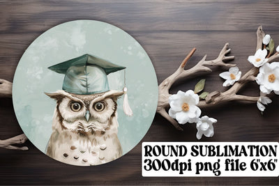 Graduation Day Circle Animal Clipart PNG keychain Sublimation afrosvg 