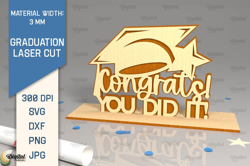 Graduation Decor Laser Cut. Graduation Signs SVG SVG Evgenyia Guschina 